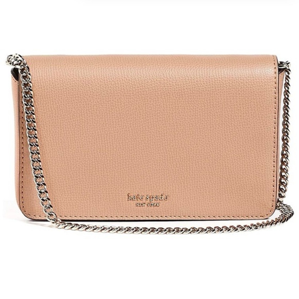 Kate Spade Sylvia Chain Crossbody Wallet - Light Fawn